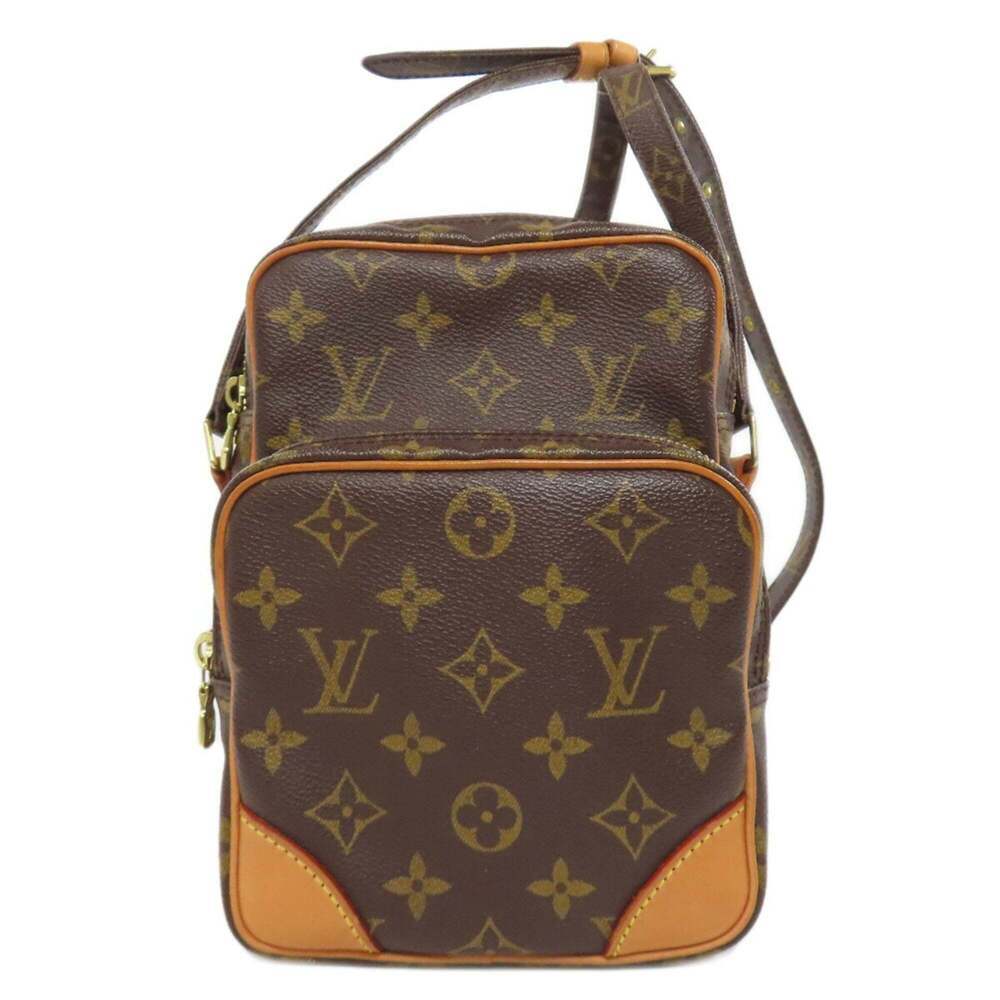 LOUIS VUITTON Brown Monogram Canvas Shoulder Bag